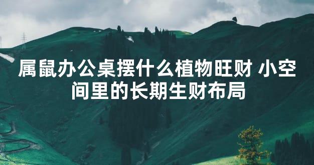属鼠办公桌摆什么植物旺财 小空间里的长期生财布局